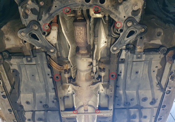 Protetor de conversor catalítico/cat lock Toyota Auris