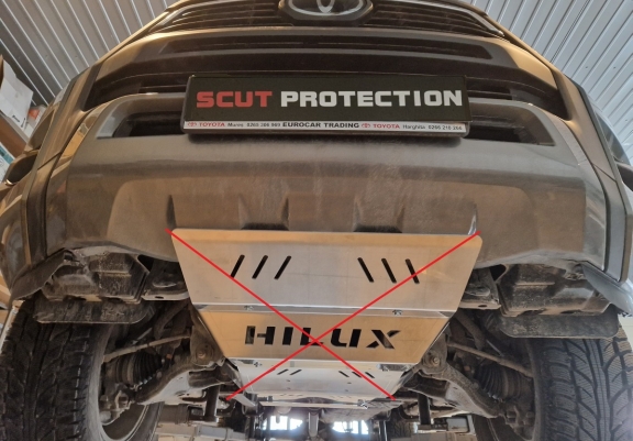  Protetor de caixa de velocidades de alumínio Toyota Hilux Revo