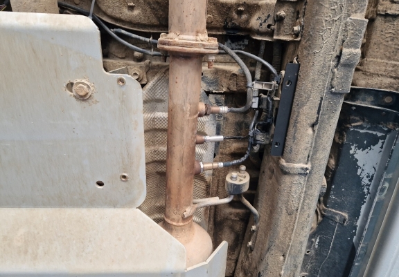 Protetor de alumínio para sensores DPF Toyota Hilux