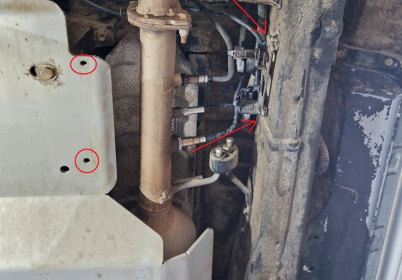 Protetor de alumínio para sensores DPF Toyota Hilux