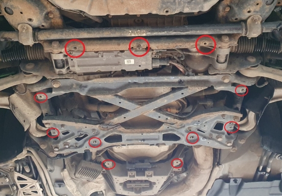  Protetor de caixa de velocidades de aço Audi A8