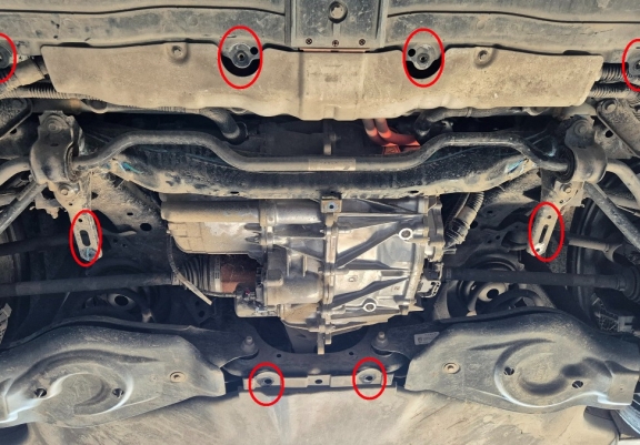 Protetor traseiro do motor para Tesla Model 3 AWD