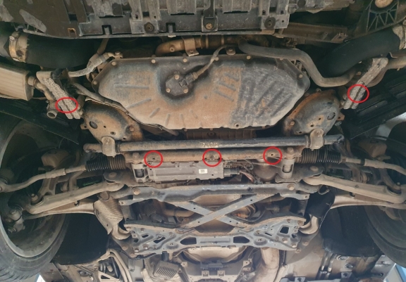 Protetor de Carter de aço Audi A8