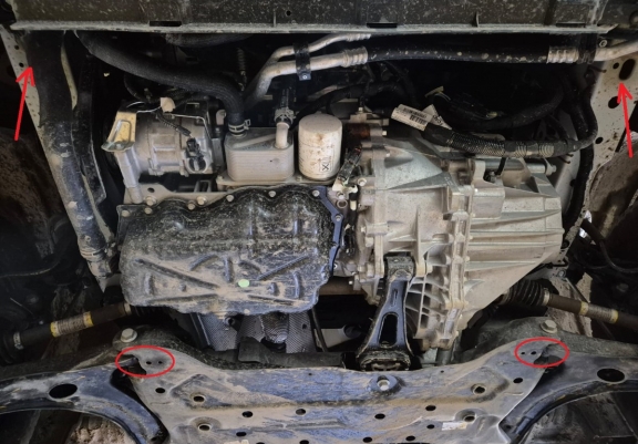 Protetor de Carter de aço Ford Transit- FWD