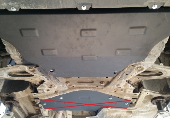 Protetor de Carter de aço Mercedes Viano W447, 4x2, 1.6 D