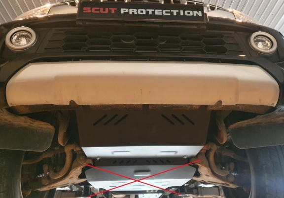 Protetor de aço para radiador Fiat Fullback