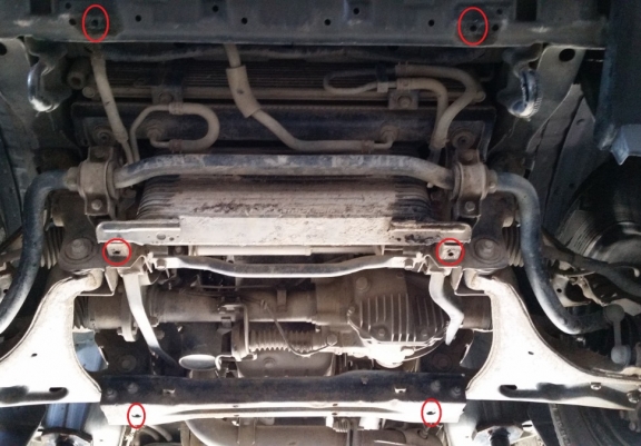 Protetor de Carter de aço Mitsubishi Pajero 4 (V80, V90)