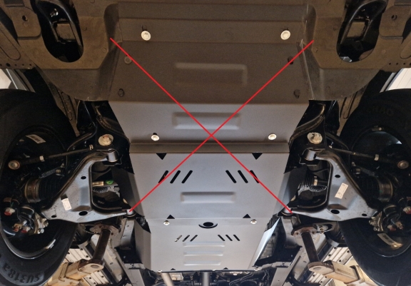  Protetor de caixa de velocidades de aço Jac T8