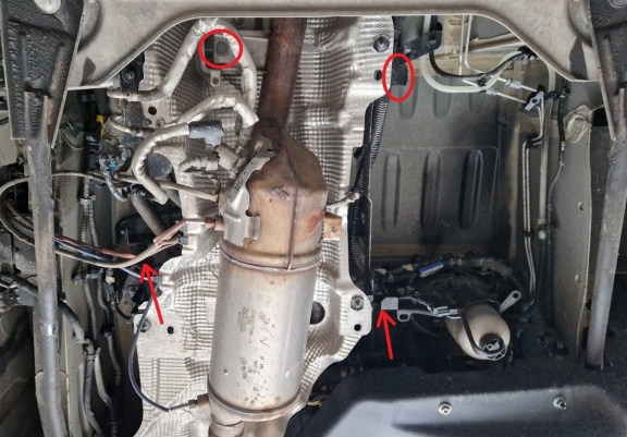 Protetor de conversor catalítico/cat lock Opel Movano B 