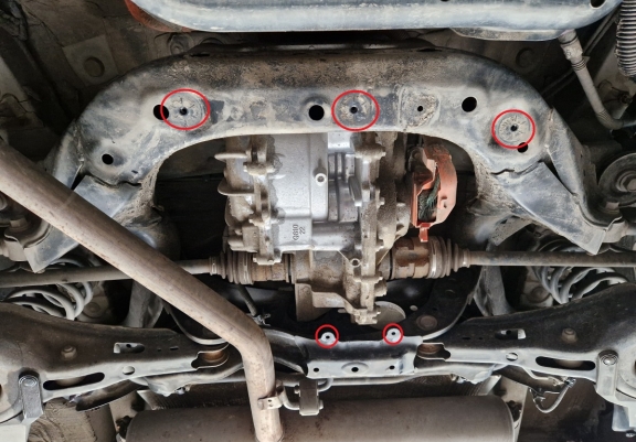  Protetor diferencial de aço  Toyota RAV 4 Hybrid