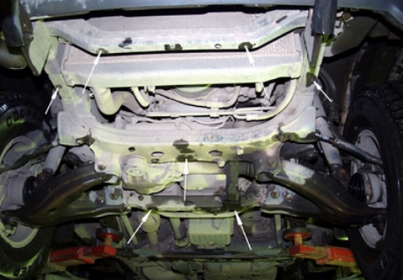 Protetor de Carter de aço Toyota Land Cruiser J100