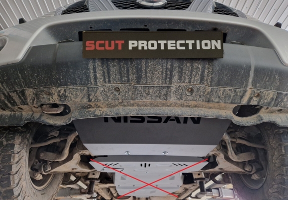 Protetor de aço para radiador Nissan Navara D40
