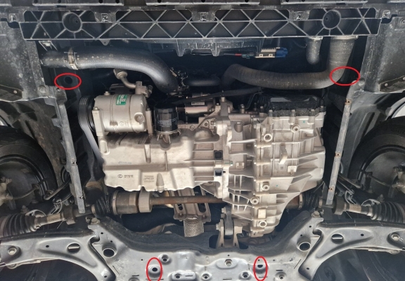 Protetor de Carter de aço Baic Beijing X75